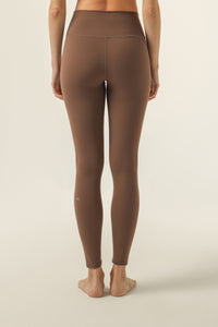 Nude Lucy Nude Active Full Length Tights in Chestnut