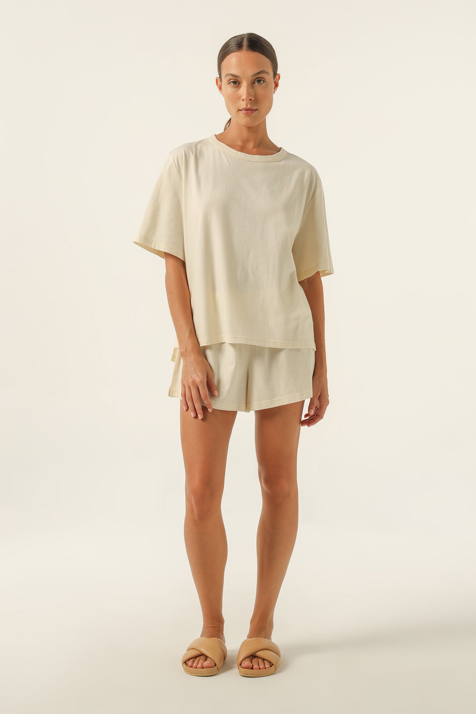 Nude Lucy Nude Lounge Jersey Tee in Nutmeg