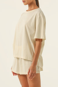 Nude Lucy Nude Lounge Jersey Tee in Nutmeg