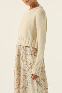 Nude Lucy Rory Knit Jumper in Nutmeg
