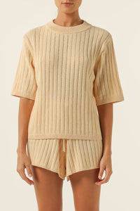 Nude Lucy Kimia Knit Top in Banana