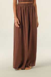 Nude Lucy Gia Cupro Maxi Skirt In a Brown Clove Colour