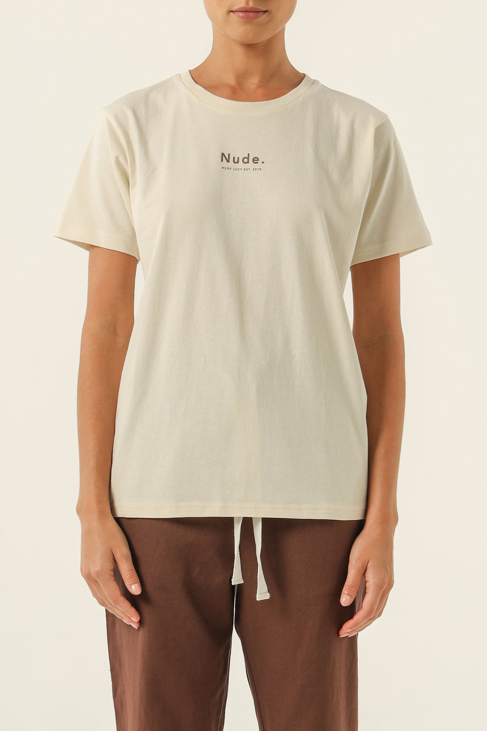 Nude Lucy Nude Organic Heritage Tee In Nutmeg 