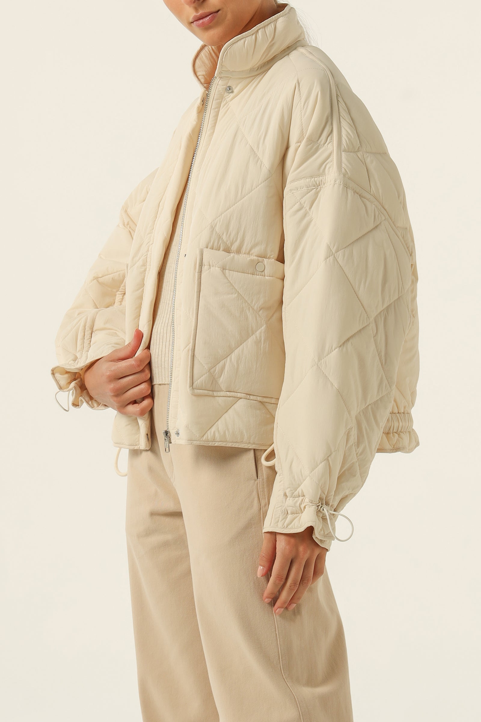 Nude Lucy Sloane Puffer Jacket In Nutmeg 