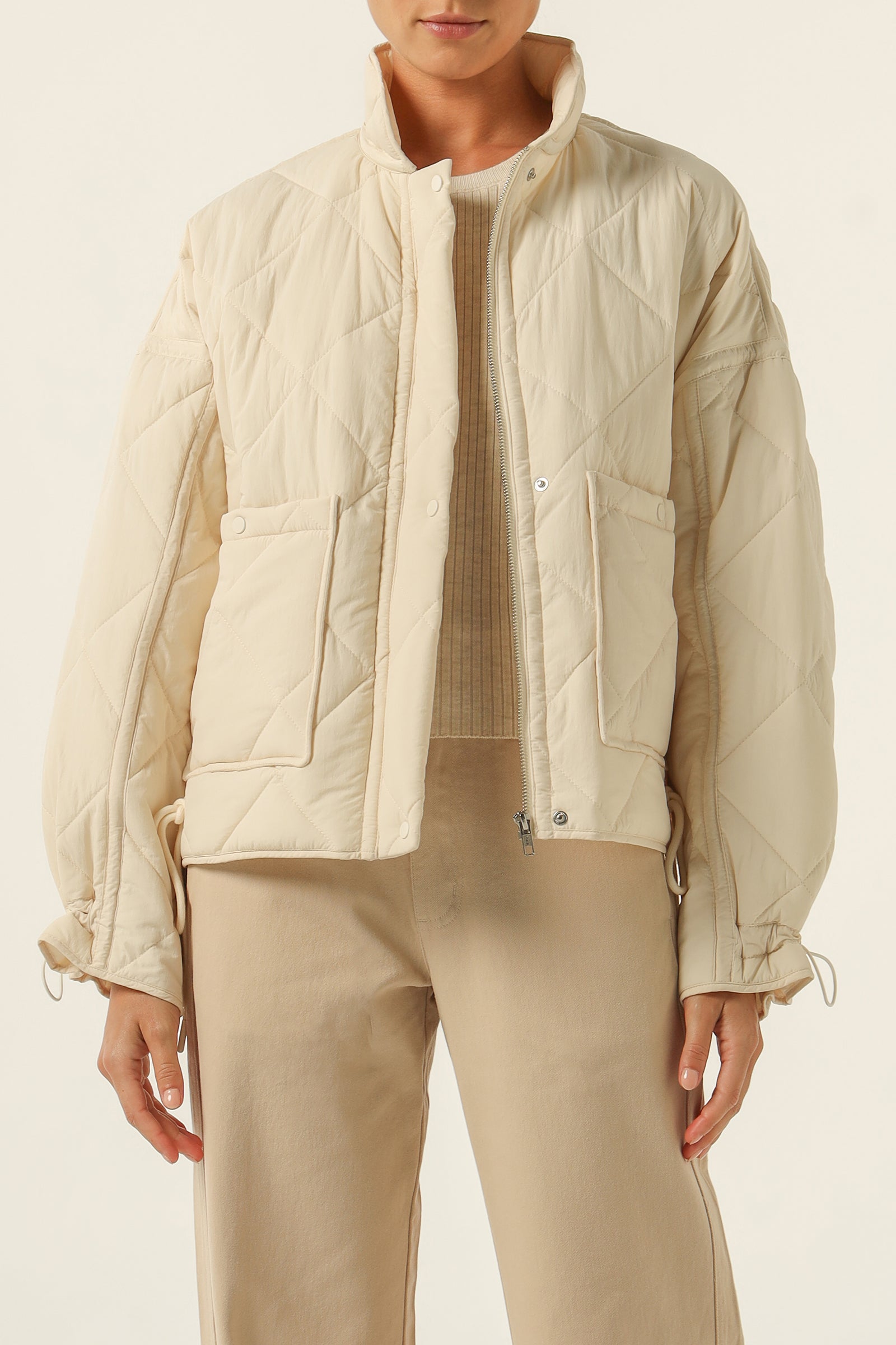 Nude Lucy Sloane Puffer Jacket In Nutmeg 