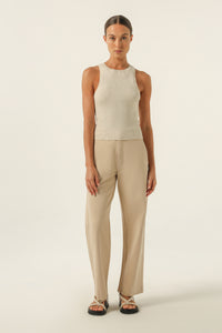 Nude Lucy Nude Classic Knit Tank in Nutmeg