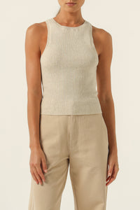 Nude Lucy Nude Classic Knit Tank in Nutmeg