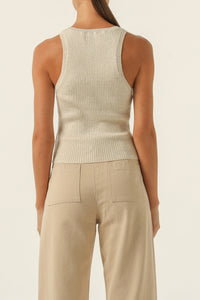 Nude Lucy Nude Classic Knit Tank in Nutmeg