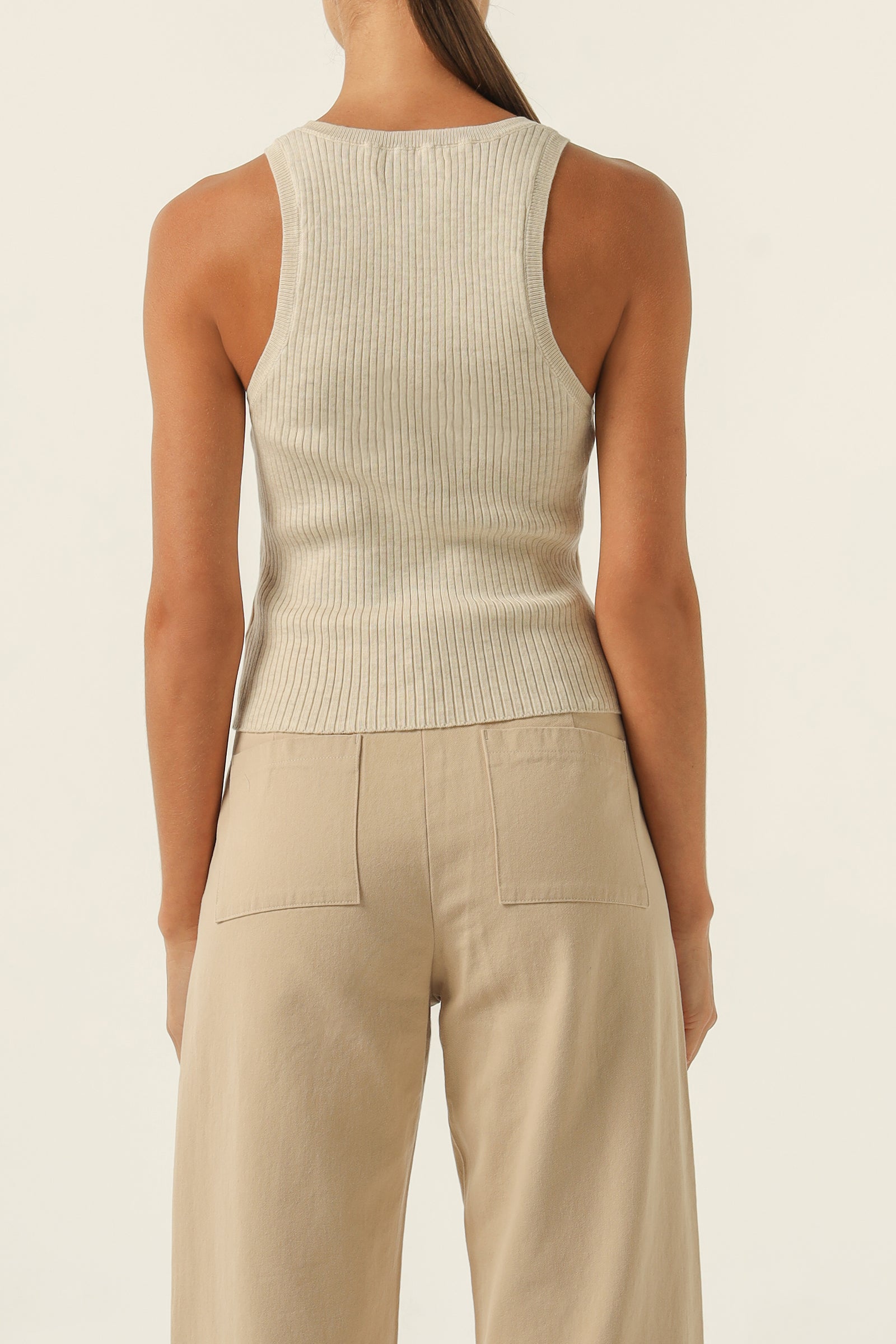 Nude Lucy Nude Classic Knit Tank In Nutmeg 