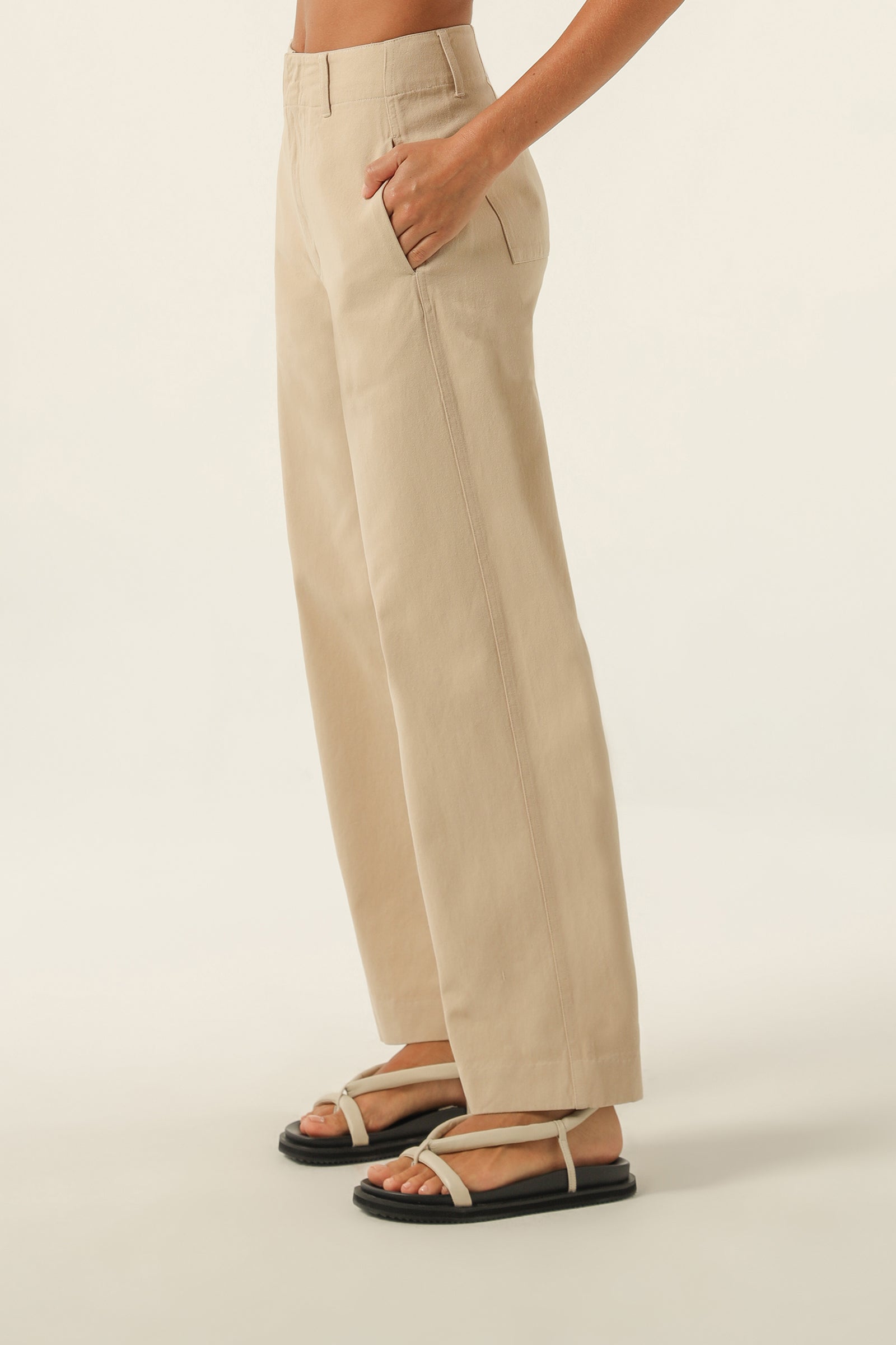 Nude Lucy Cooper Pant In A Yellow Sand Colour 