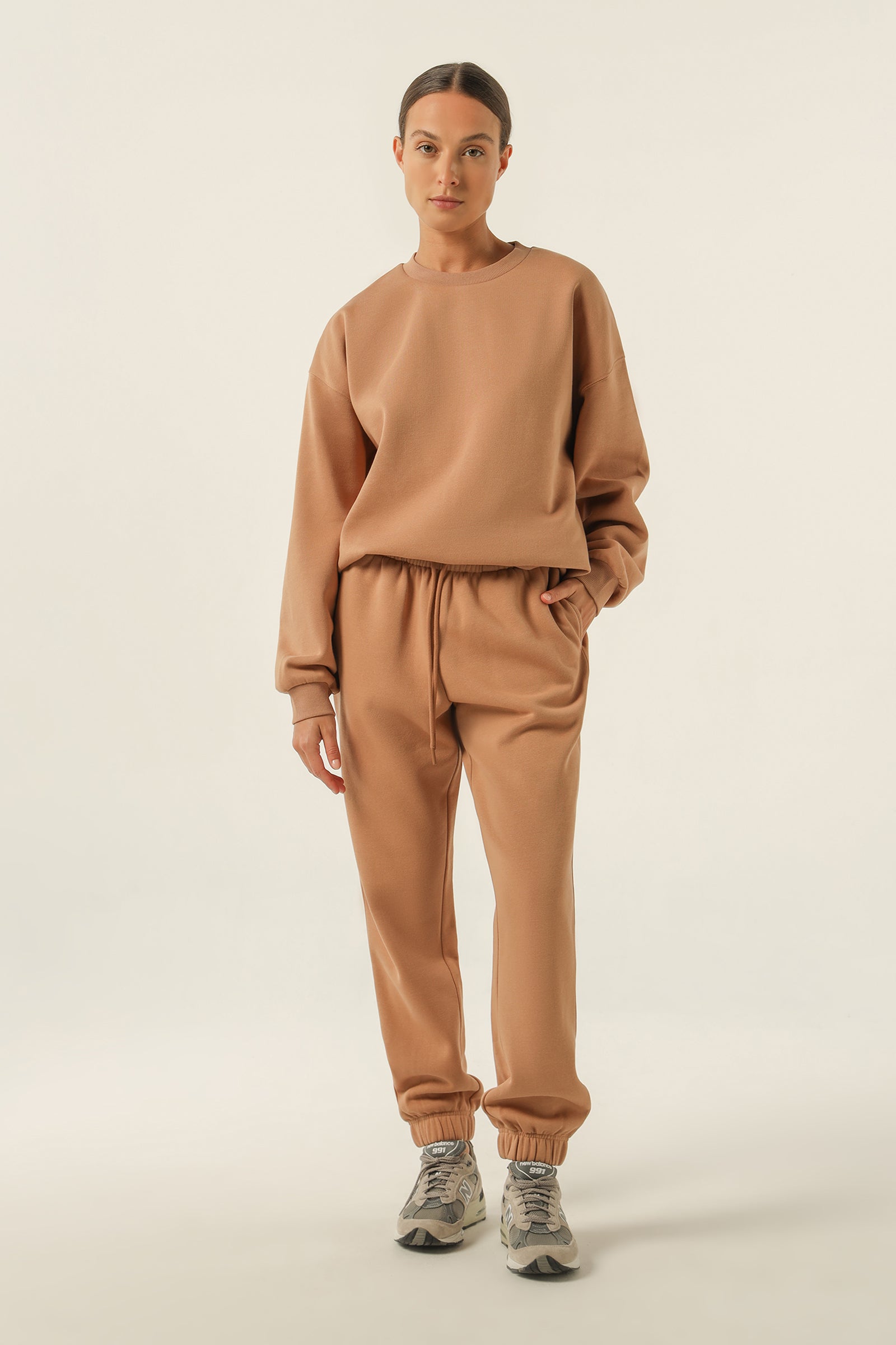 Nude Lucy Carter Curated Trackpant in a Brown Coffee Colour