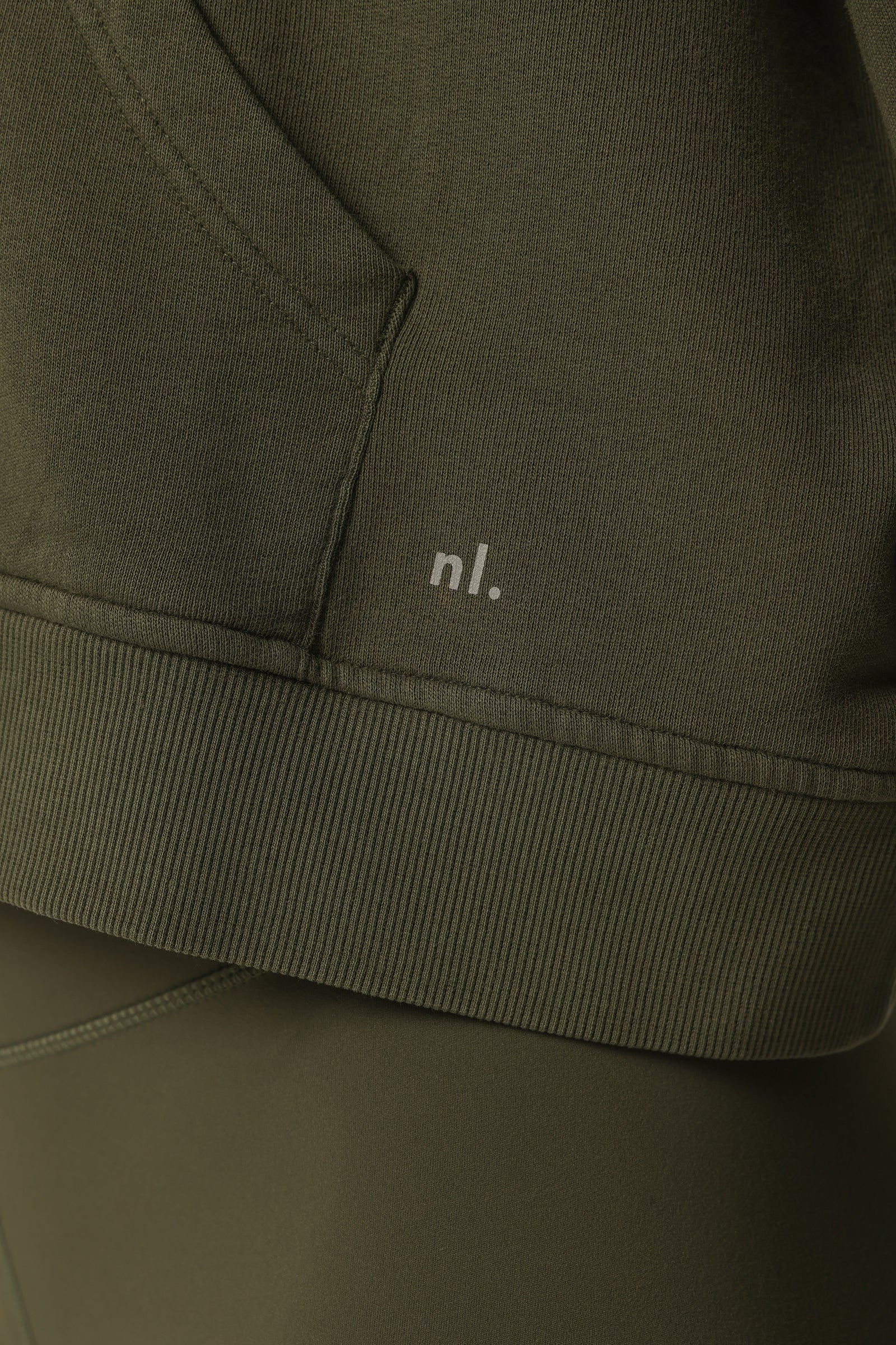 Nude Lucy Nude Active Half Zip Sweat in Forest