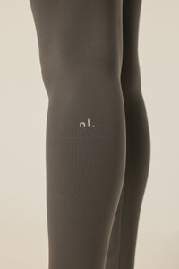 Nude Lucy Nude Active Full Length Tights in a Dark Grey In a Brown Coal Colour
