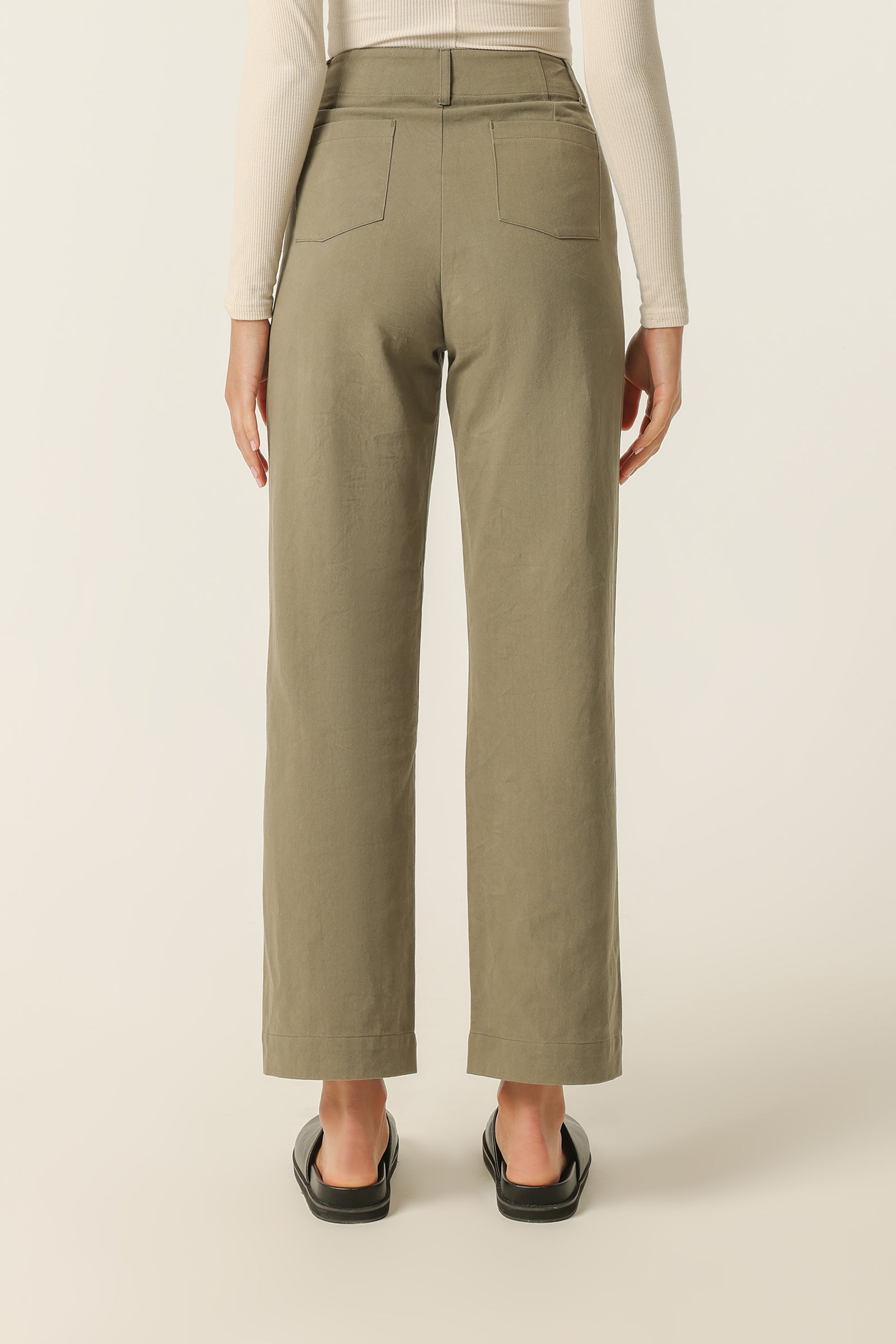 Nude Lucy Cooper Pant In A Green Willow Colour 