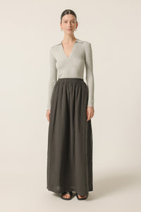 Nude Lucy Paige Knit Top In Grey Marle