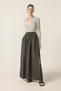 Nude Lucy Hudson Maxi Skirt Washed in Black