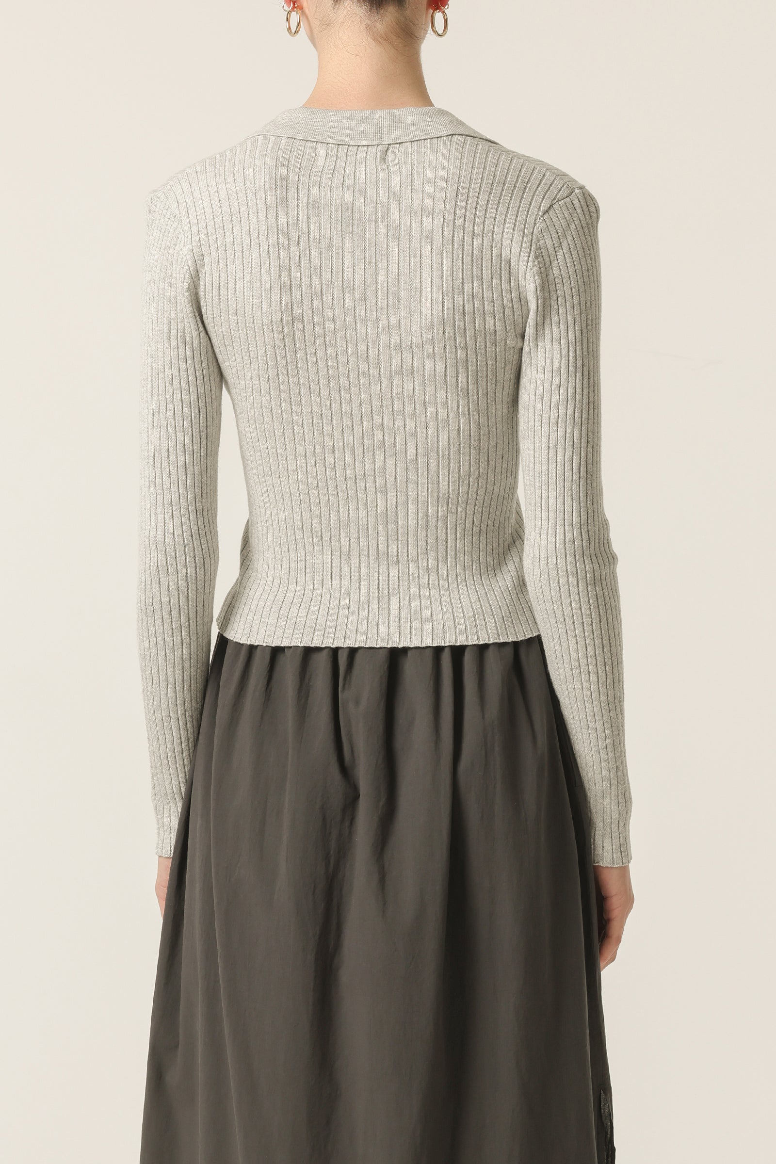 Nude Lucy Paige Knit Top In Grey Marle 