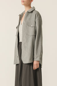 Nude Lucy Carson Wool Jacket In Grey Marle