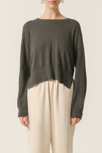 Nude Lucy Taryn Knit in CharIn a Brown Coal Colour