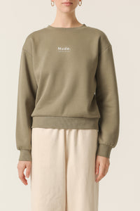 Nude Lucy Nude Heritage Sweat In a Green Willow Colour