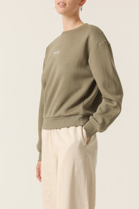 Nude Lucy Nude Heritage Sweat In a Green Willow Colour