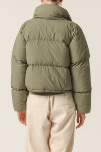 Nude Lucy Topher Puffer Jacket In a Green Willow Colour