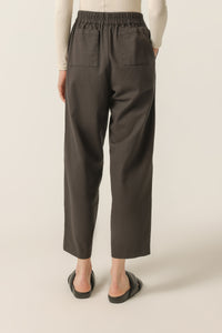 Nude Lucy Denver Pant in a Dark Grey In a Brown Coal Colour