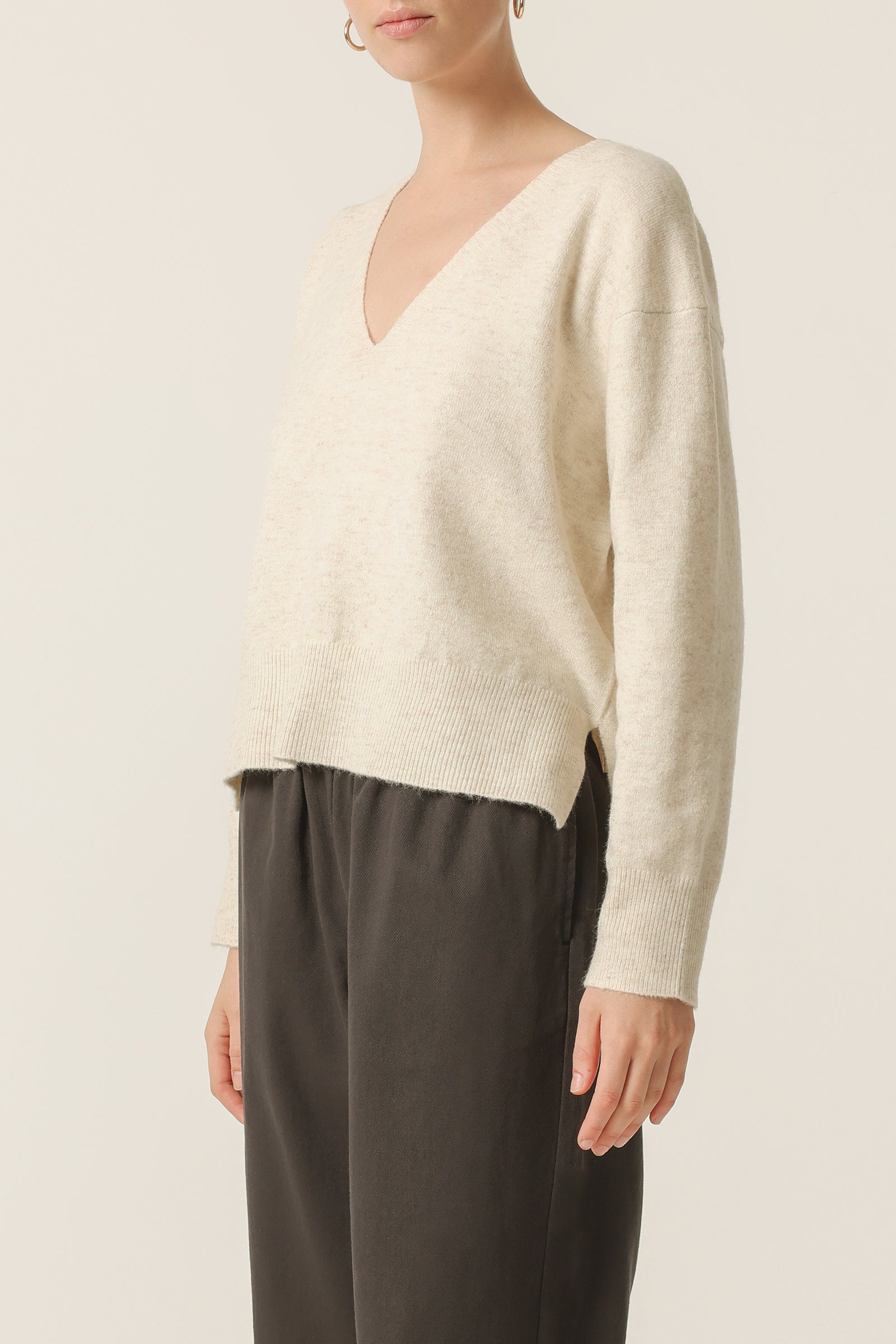 Nude Lucy Laice Knit in White Cloud