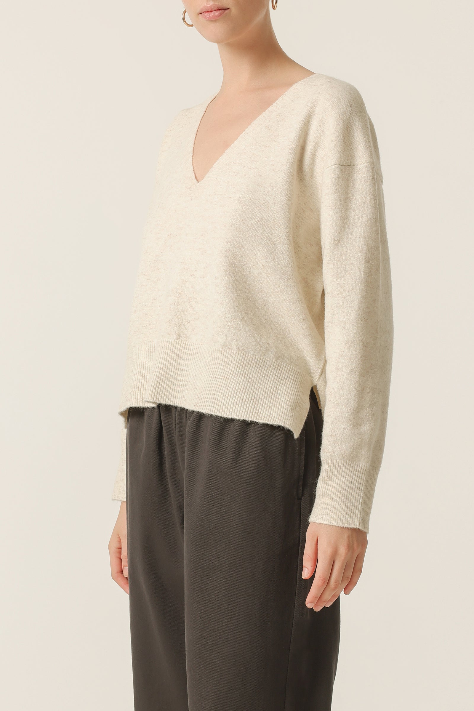 Nude Lucy Laice Knit In White Cloud 