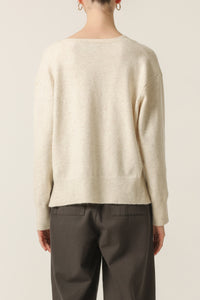 Nude Lucy Laice Knit in White Cloud