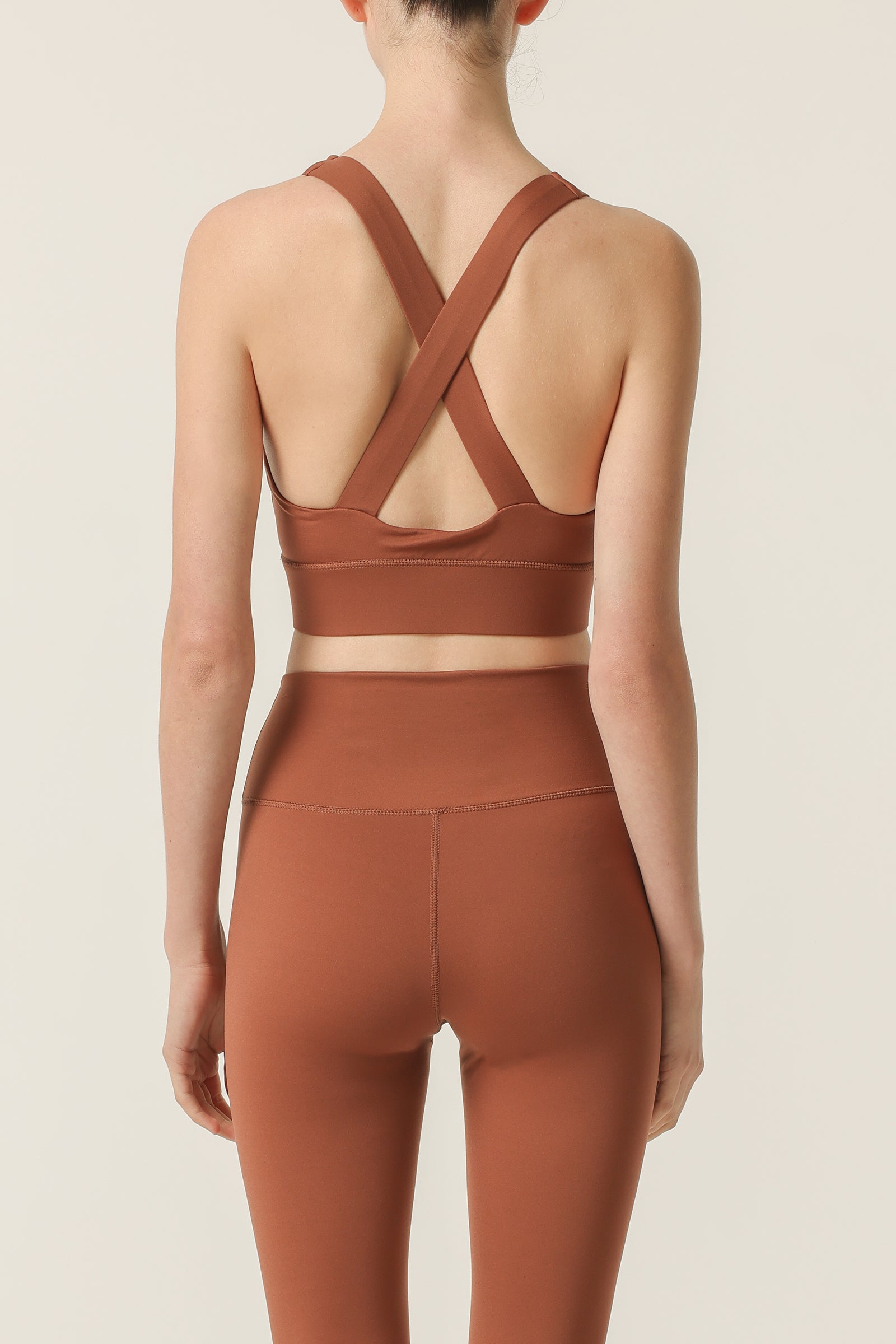 Nude Lucy Nude Active Bra In Sienna 