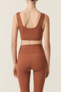 Nude Lucy Nude Active Crop Top in Sienna