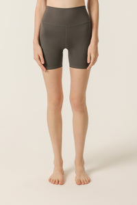 Nude Lucy Nude Active Bike Short in a Dark Grey In a Brown Coal Colour