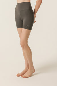 Nude Lucy Nude Active Bike Short in a Dark Grey In a Brown Coal Colour