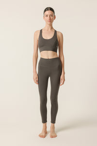 Nude Lucy Nude Active Tights in a Dark Grey In a Brown Coal Colour