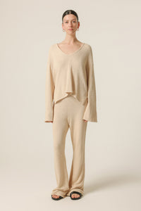 Nude Lucy Blaine Knit Top in White Cloud