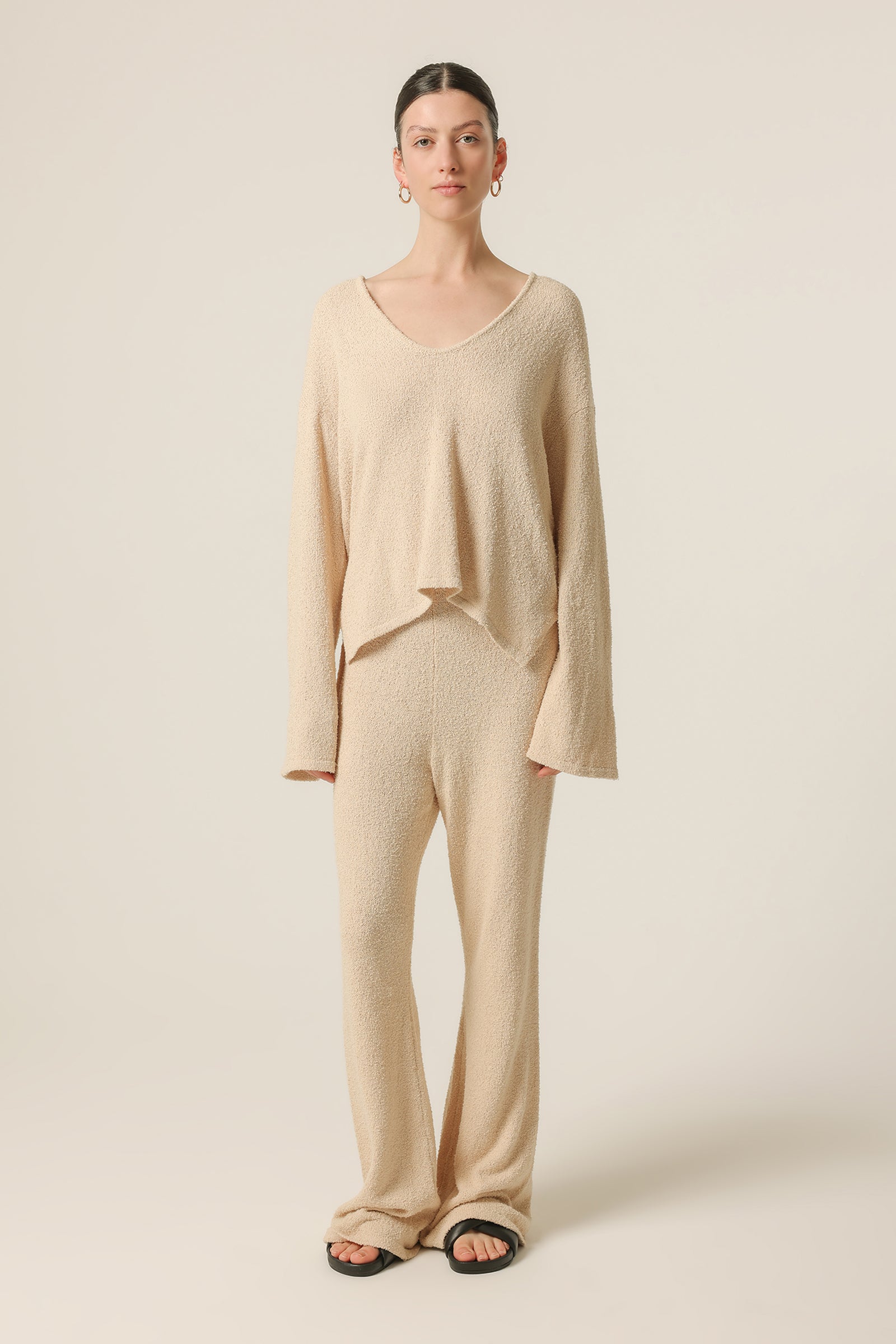 Nude Lucy Blaine Knit Top In White Cloud 