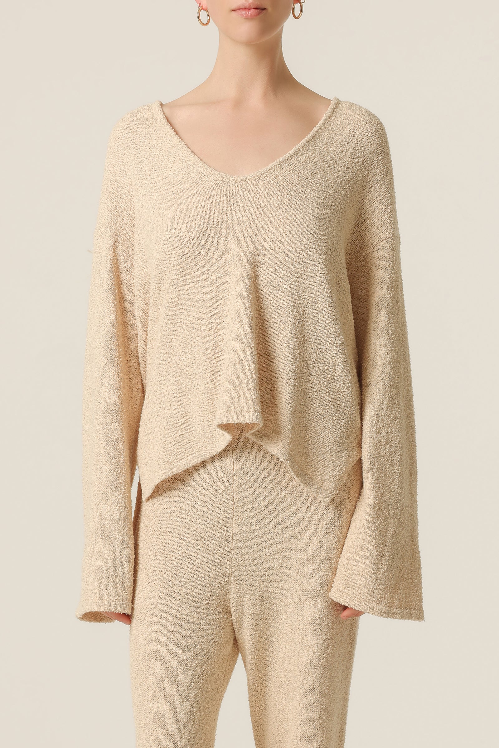Nude Lucy Blaine Knit Top In White Cloud 