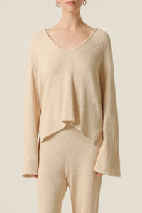 Nude Lucy Blaine Knit Top in White Cloud