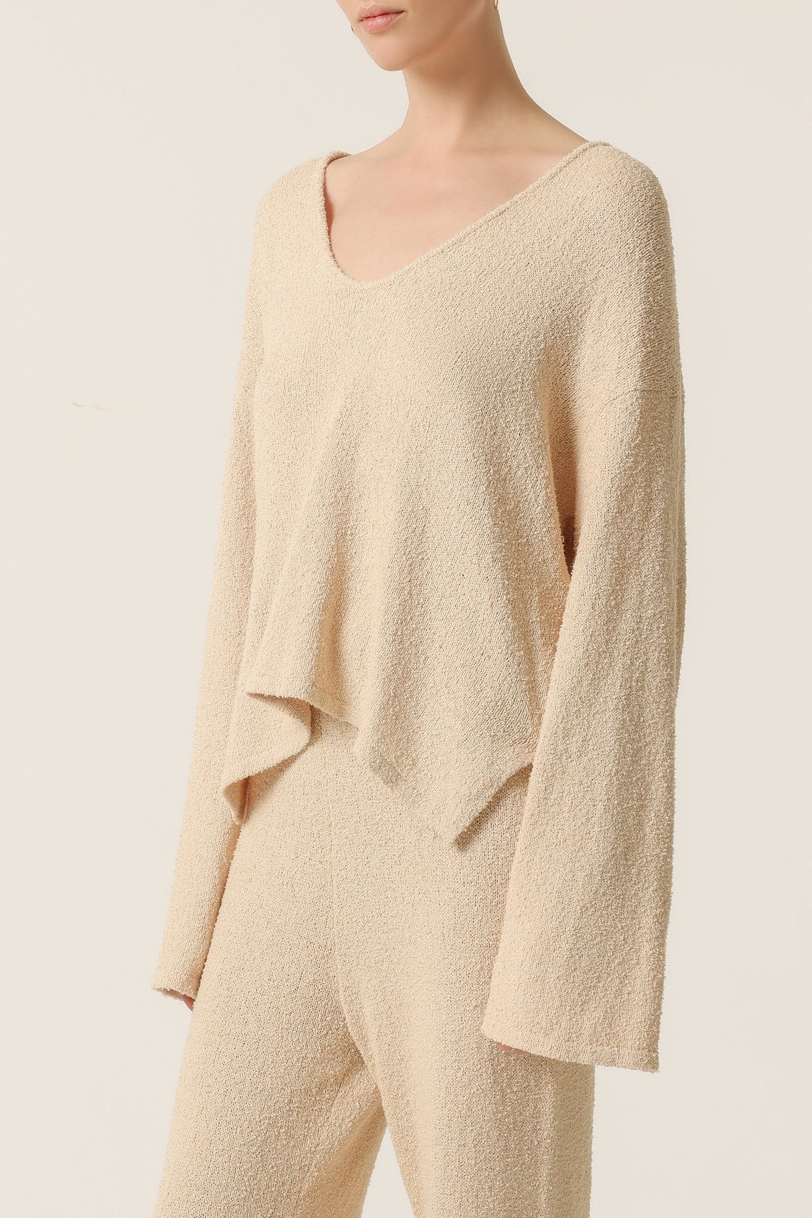 Nude Lucy Blaine Knit Top In White Cloud 