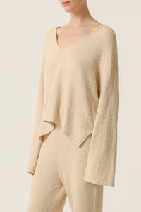 Nude Lucy Blaine Knit Top in White Cloud