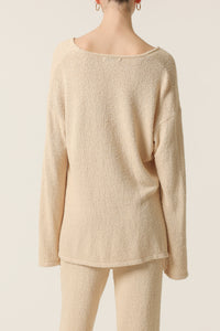 Nude Lucy Blaine Knit Top in White Cloud