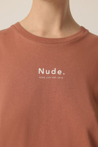 Nude Lucy Nude Organic Heritage Tee in a Light Brown Brandy Colour