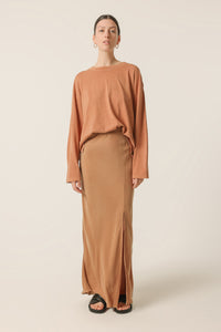 Nude Lucy Spence Organic Washed Tee in Maple