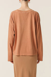 Nude Lucy Spence Organic Washed Tee in Maple