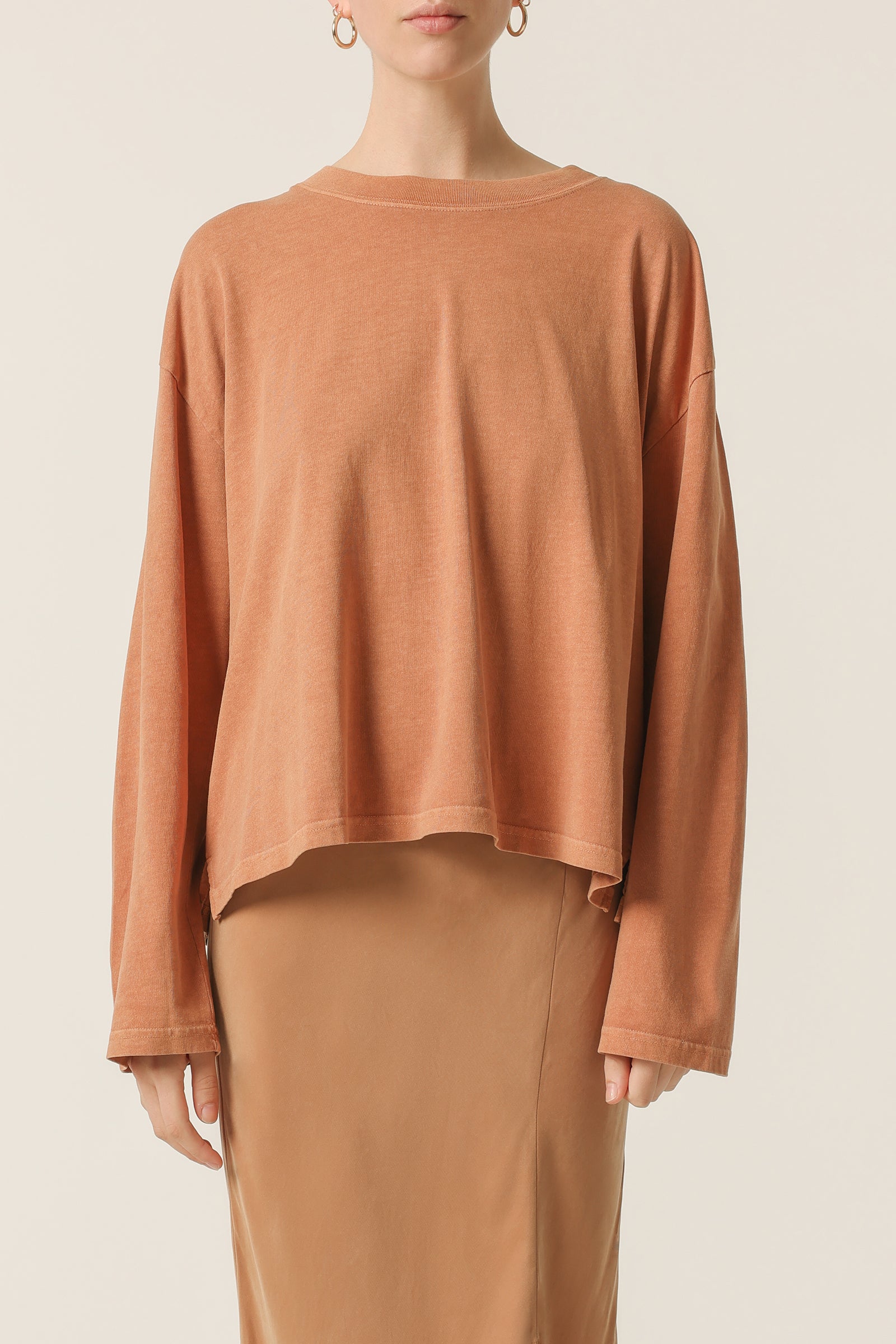 Nude Lucy Spence Organic Washed Tee In Maple 