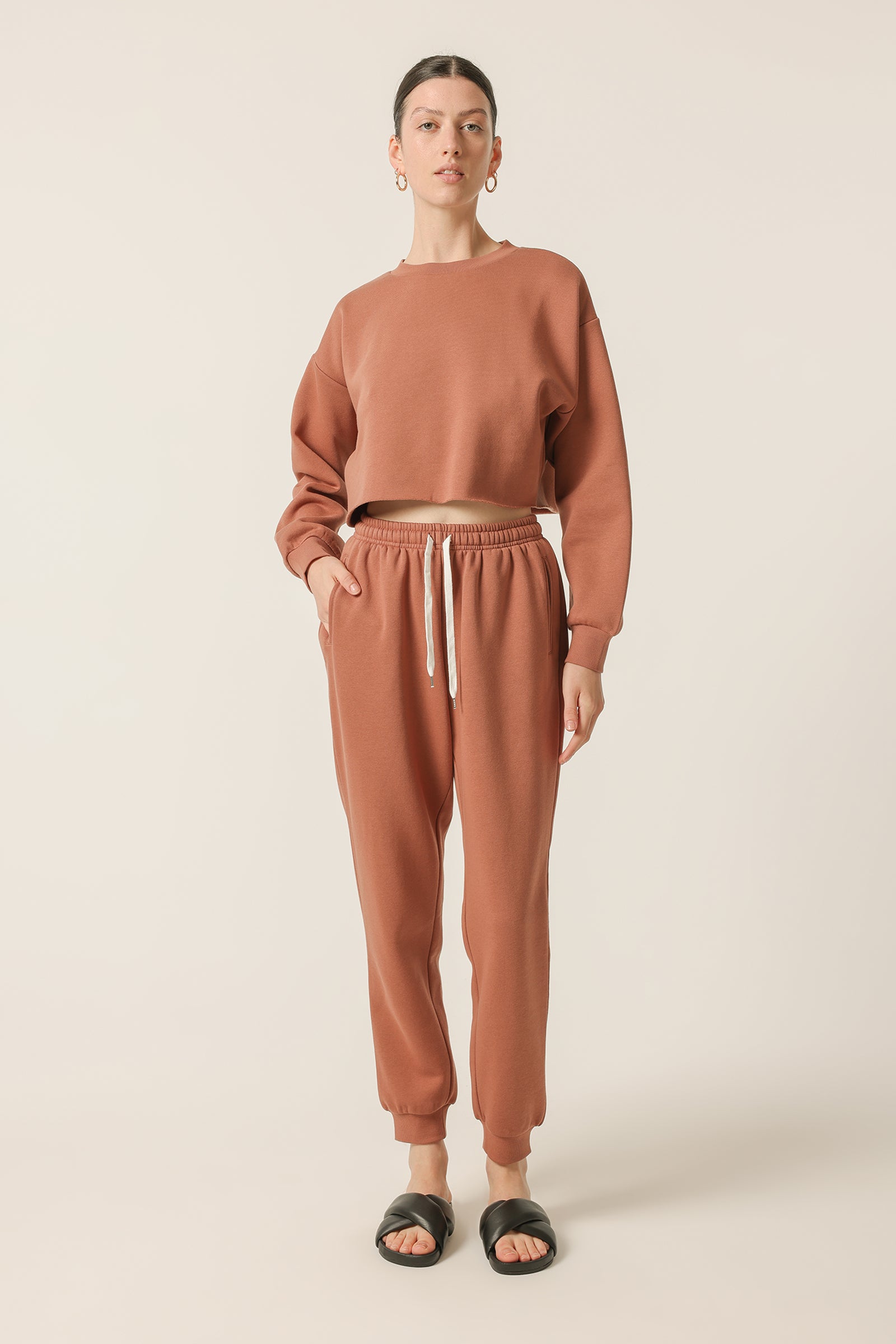 Nude Lucy Carter Classic Trackpant in a Light Brown Brandy Colour