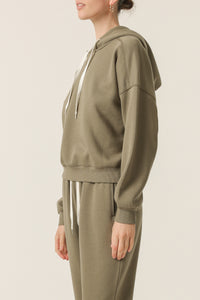 Nude Lucy Carter Classic Hoodie In a Green Willow Colour