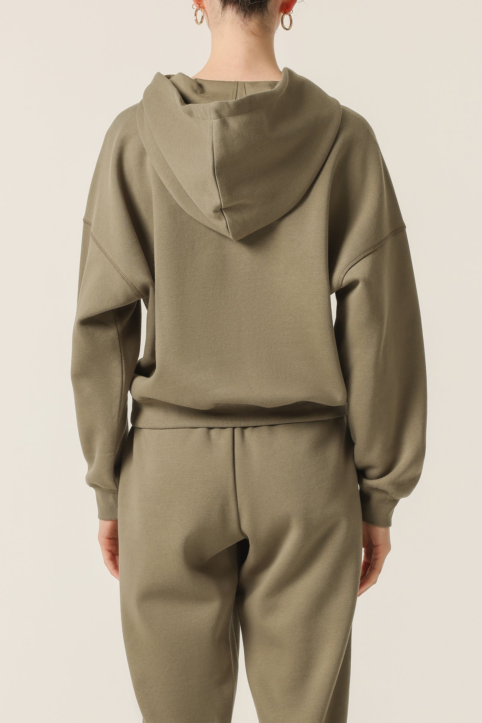 Nude Lucy Carter Classic Hoodie In A Green Willow Colour 