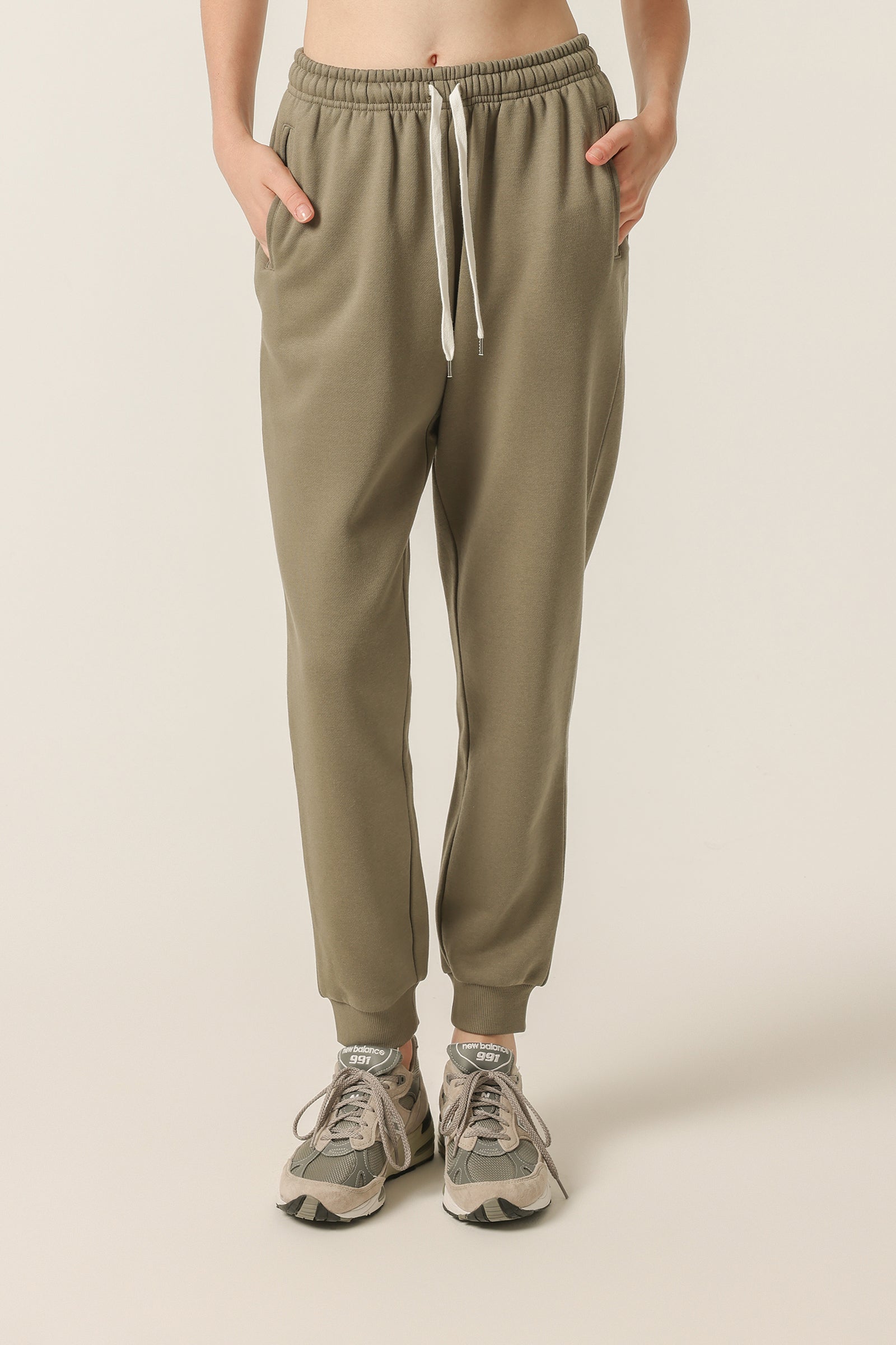 Nude Lucy Carter Classic Trackpant In a Green Willow Colour